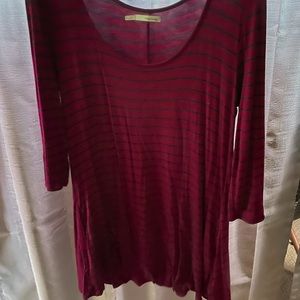 Medium red striped Maurices dress.